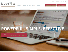 Tablet Screenshot of bucketbliss.com